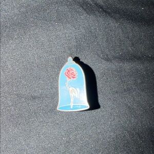 Enchanted Rose Pin - Blue and Red
